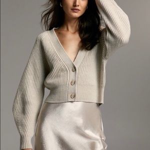 Aritzia Babaton mini slip skirt in clay mask